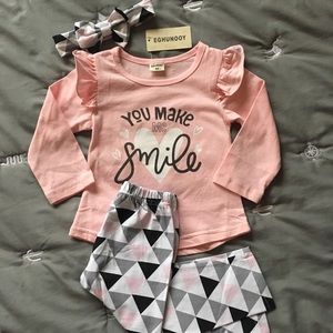 Eghunooy Three-Piece Long-sleeve Set